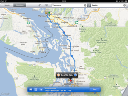 Map 60 Vancouver to Seattle